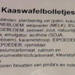 Allergenen kaaswafelbolletjes